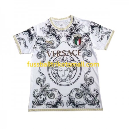 Fußballtrikots Italien Versace Weiß 2023-2024 Kurzarm